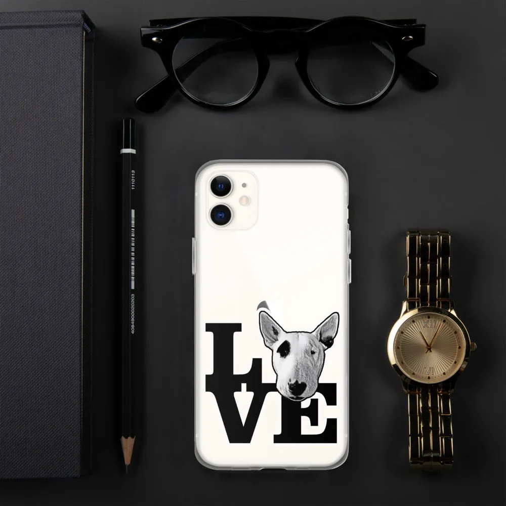 Bull Terrier Love iPhone Case