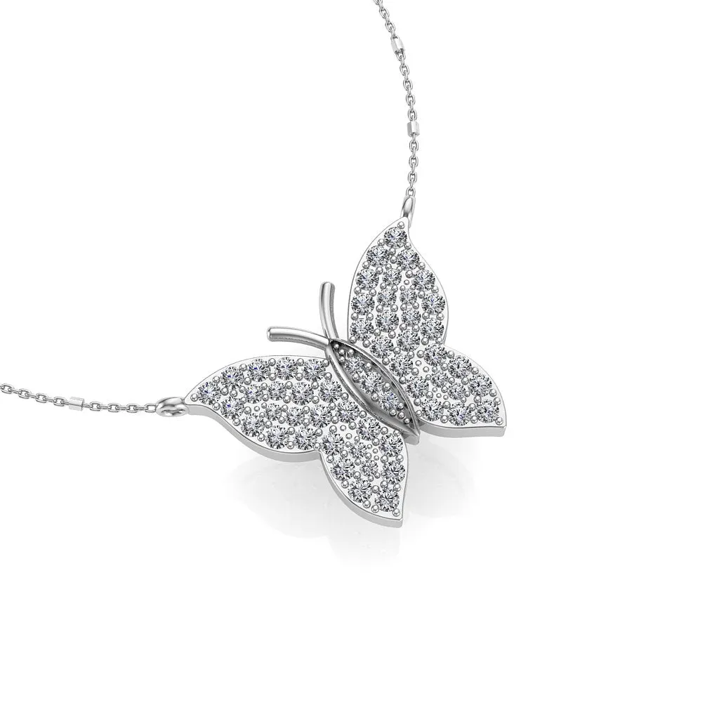 Butterfly Diamond Pendant NIJ004