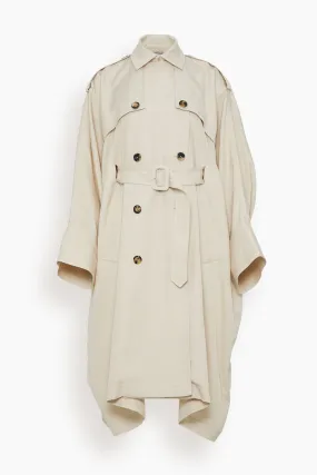 Caftan Trench Coat in Fawn