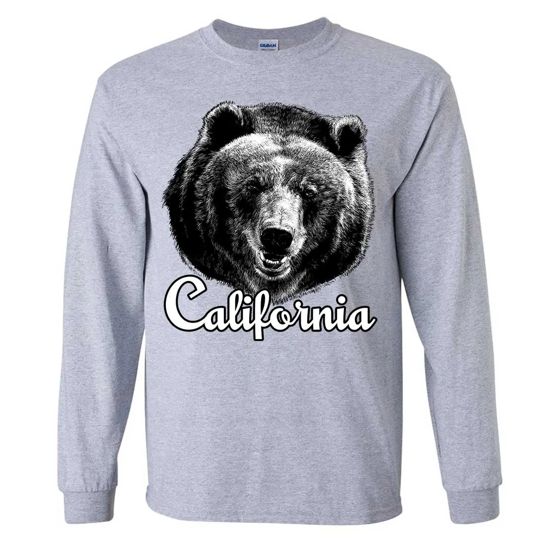 California Grizzly Bear Long Sleeve Shirt