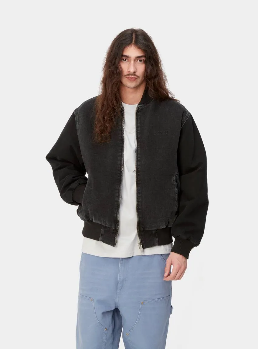 CARHARTT WIP Paxon Bomber Black/Black Stone Washed