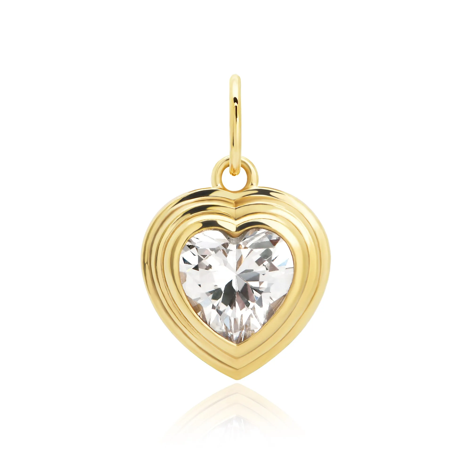 Carsyn Bezel Heart Charm