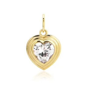 Carsyn Bezel Heart Charm