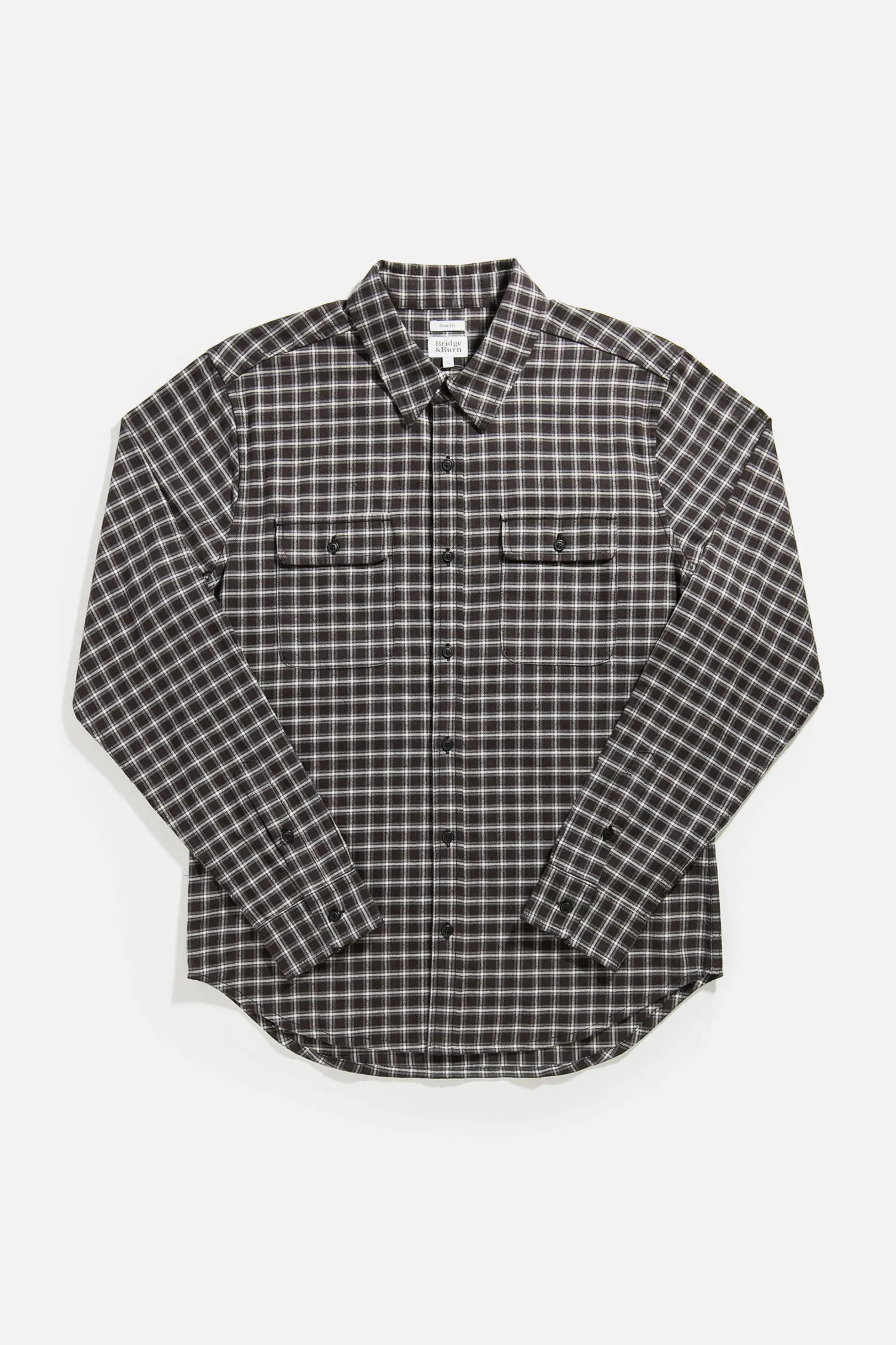 Cole Slim Shirt / Soft Black Check