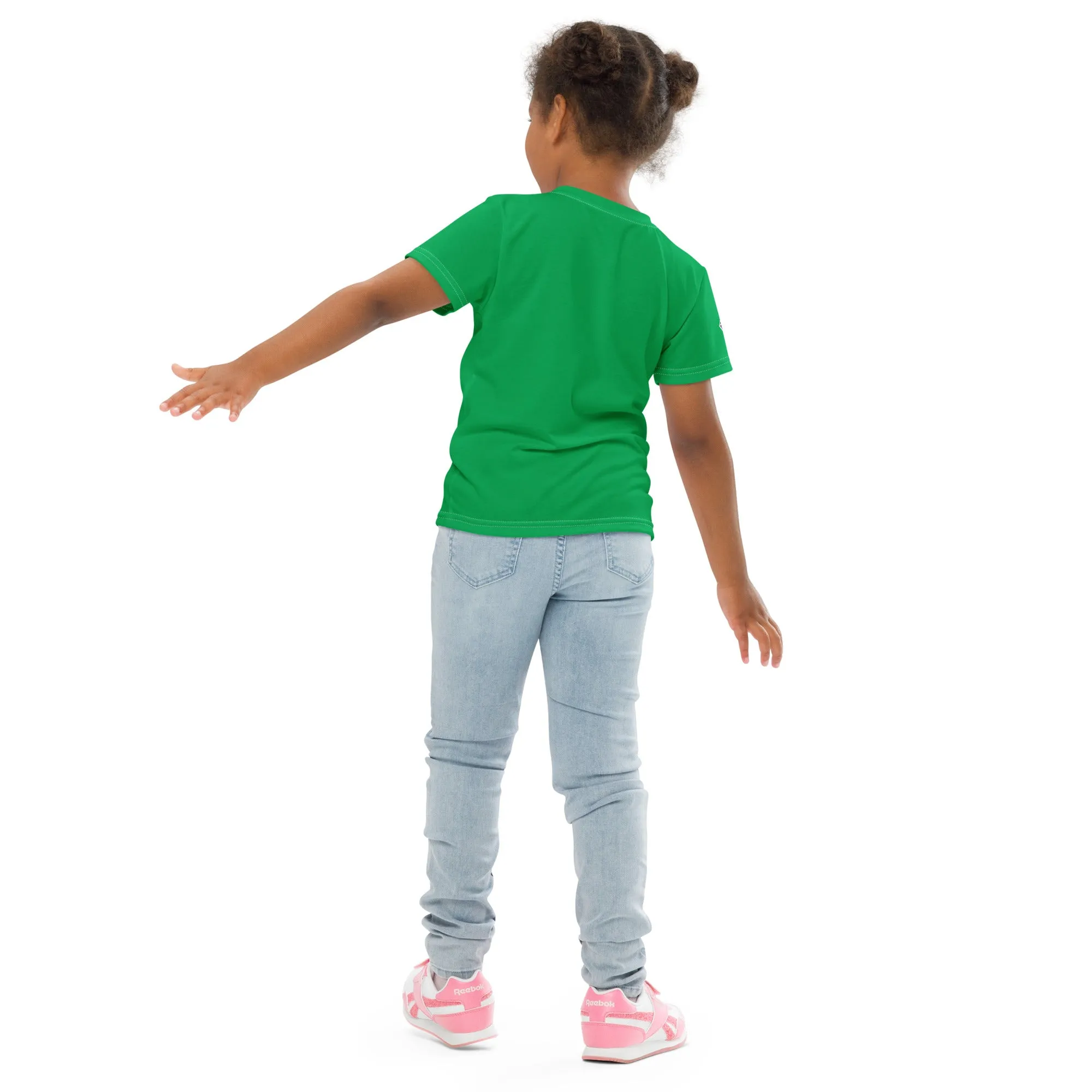 Comfortable Mobility: Girl's Short Sleeve Classic Jiu-Jitsu Rash Guard - Jade