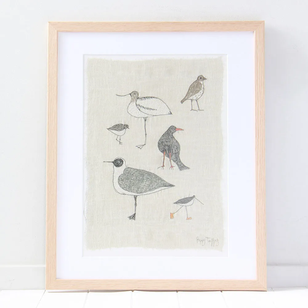 Cornish birds - A3 print