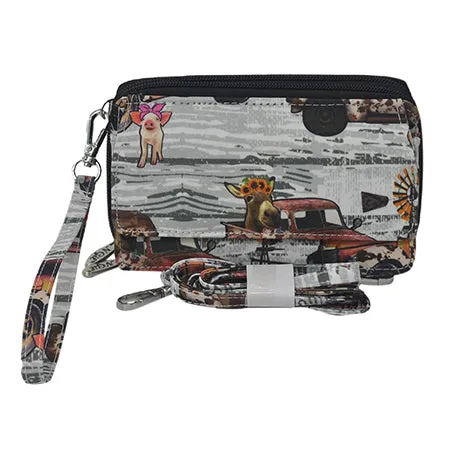 Country Vintage Truck NGIL Canvas All in One Wallet