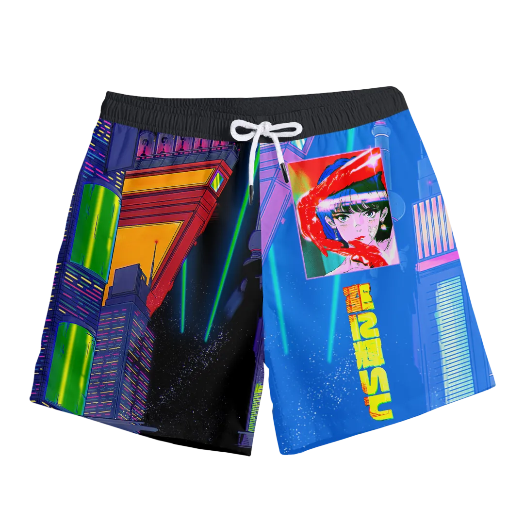 Cyber Ningyo Swim Trunks