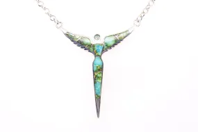 David Rosales Sonoran Turquoise Angel Necklace