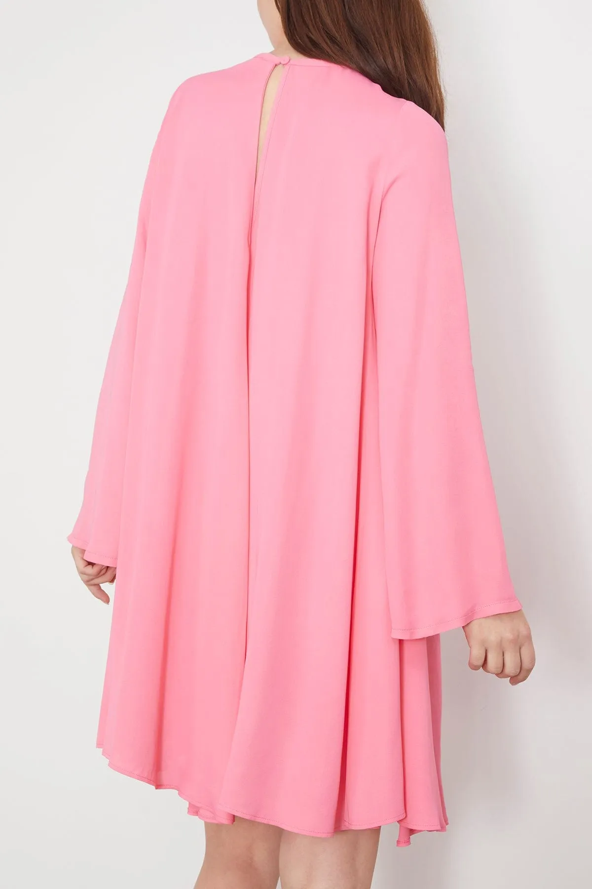 Double Georgette Long Sleeve Dress in Bubble