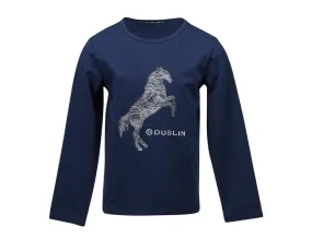 Dublin Lena Horse Embroidered Long Sleeve Tee