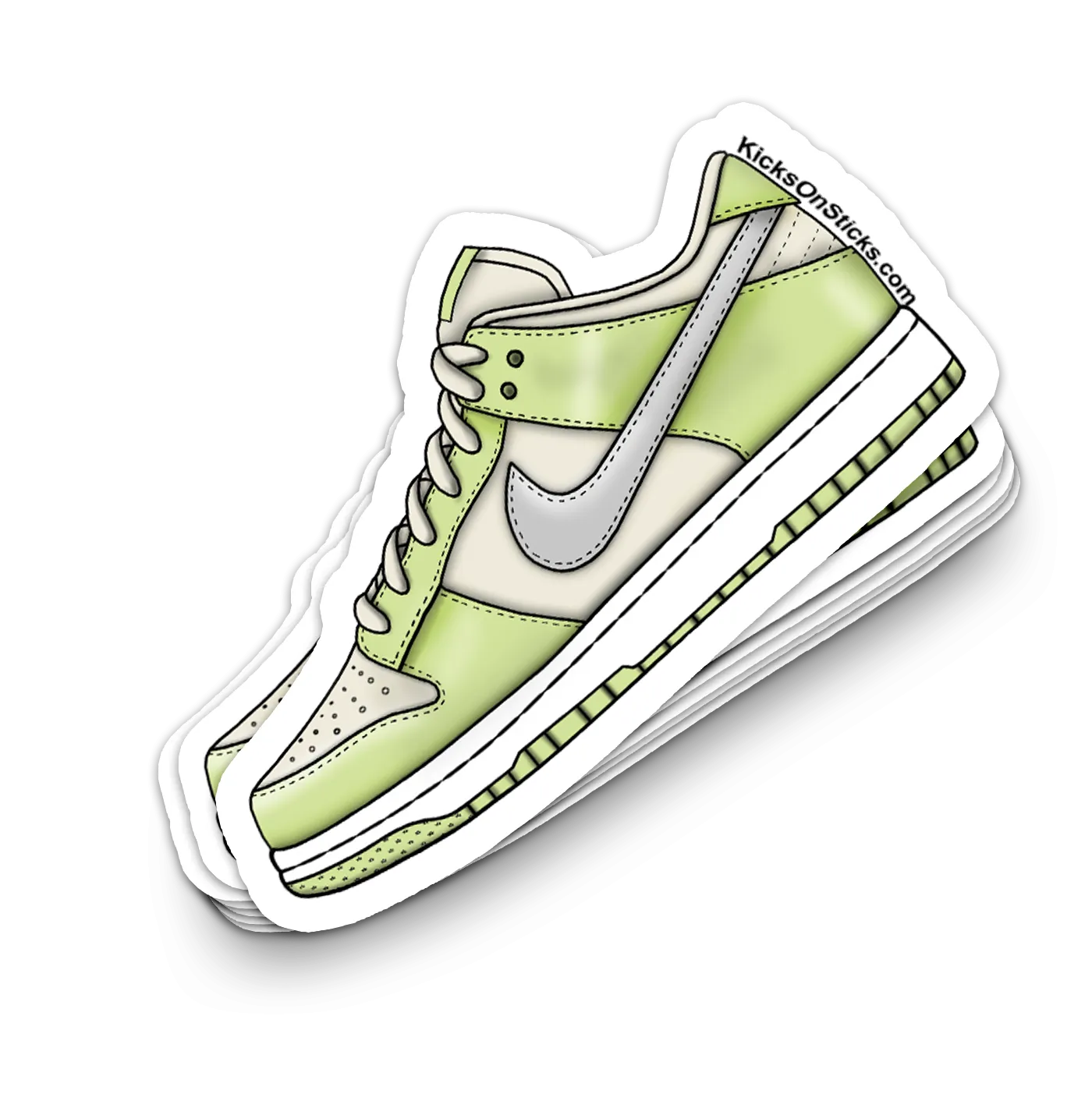 Dunk Low "Lime Ice" Sneaker Sticker