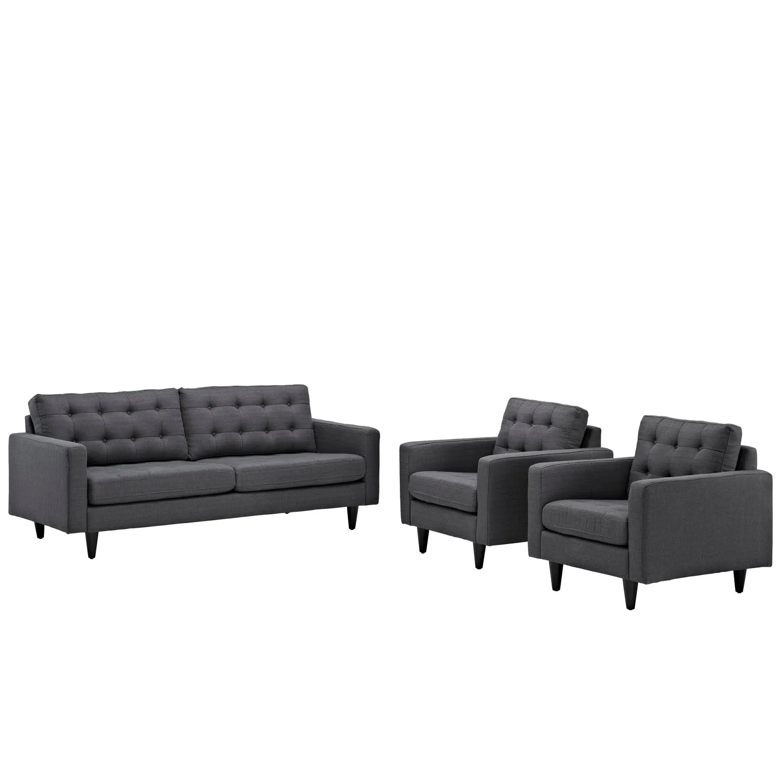 Empress Sofa and Armchairs Set of 3