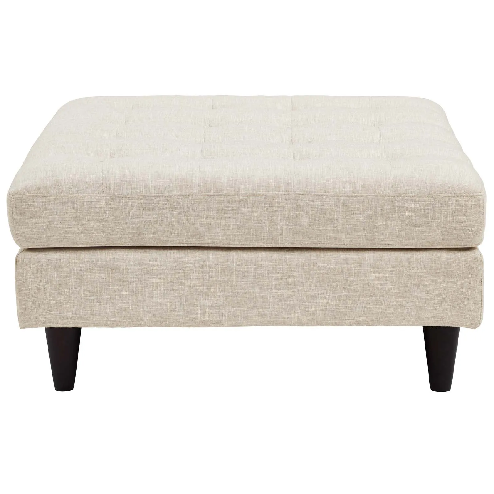 Empress Upholstered Fabric Large Ottoman