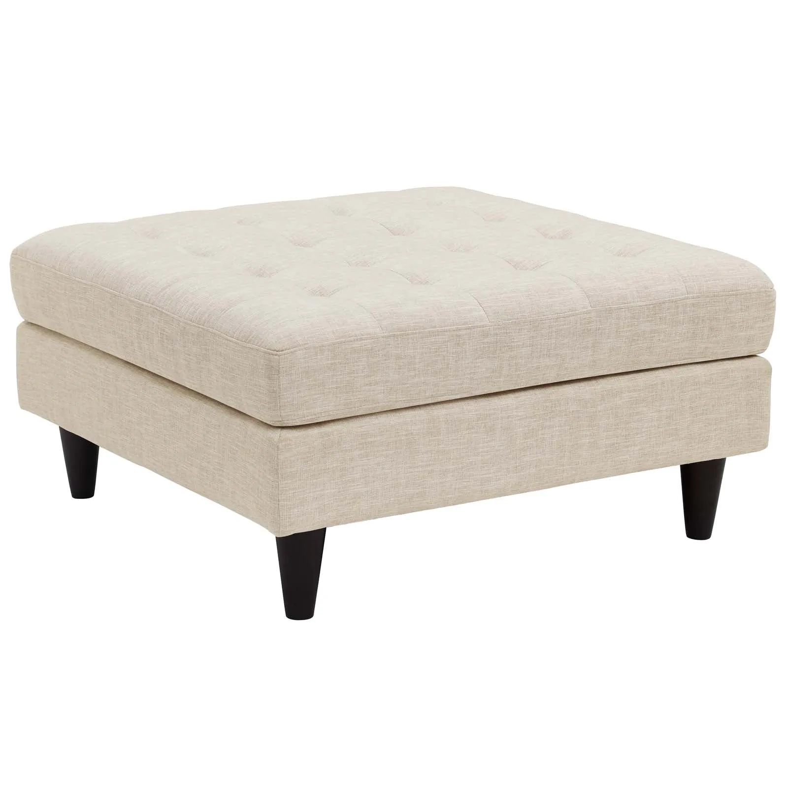 Empress Upholstered Fabric Large Ottoman