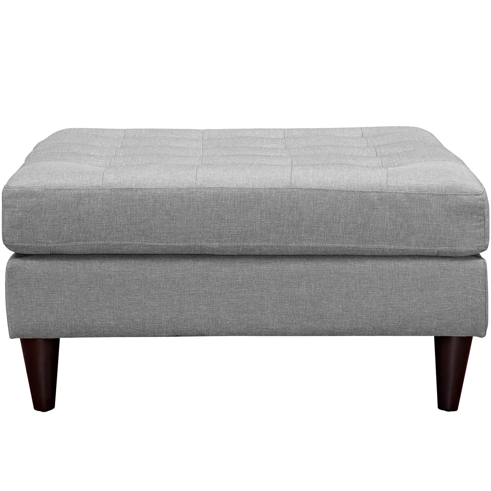 Empress Upholstered Fabric Large Ottoman