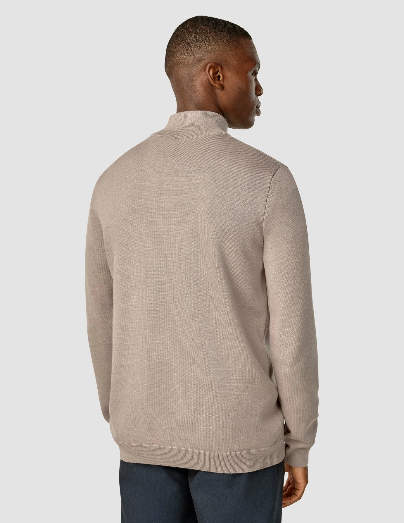 Everyday Knit Half-Zip Driftwood