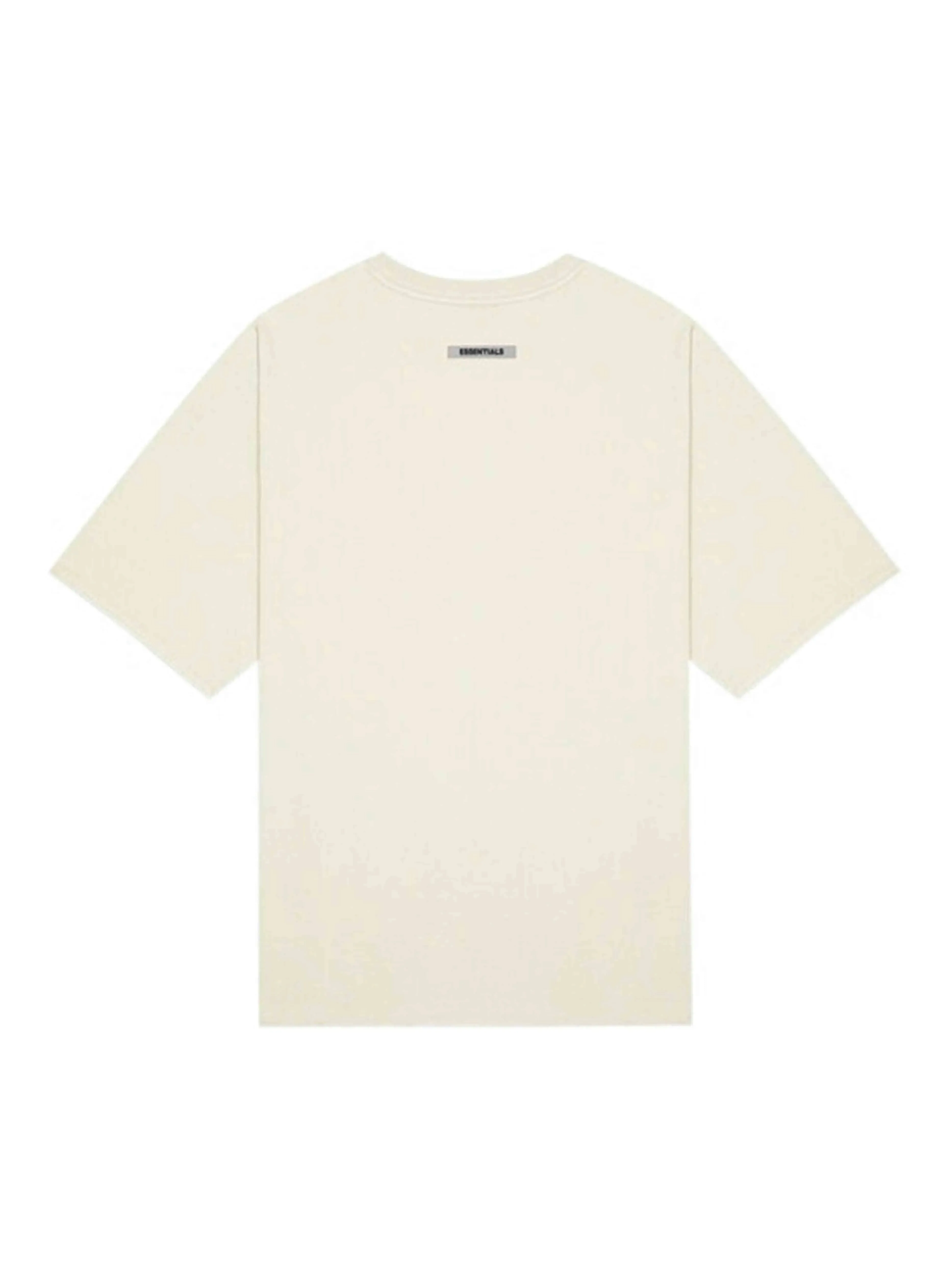 Fear Of God Essentials 3D Silicon Applique Boxy T-Shirt Cream