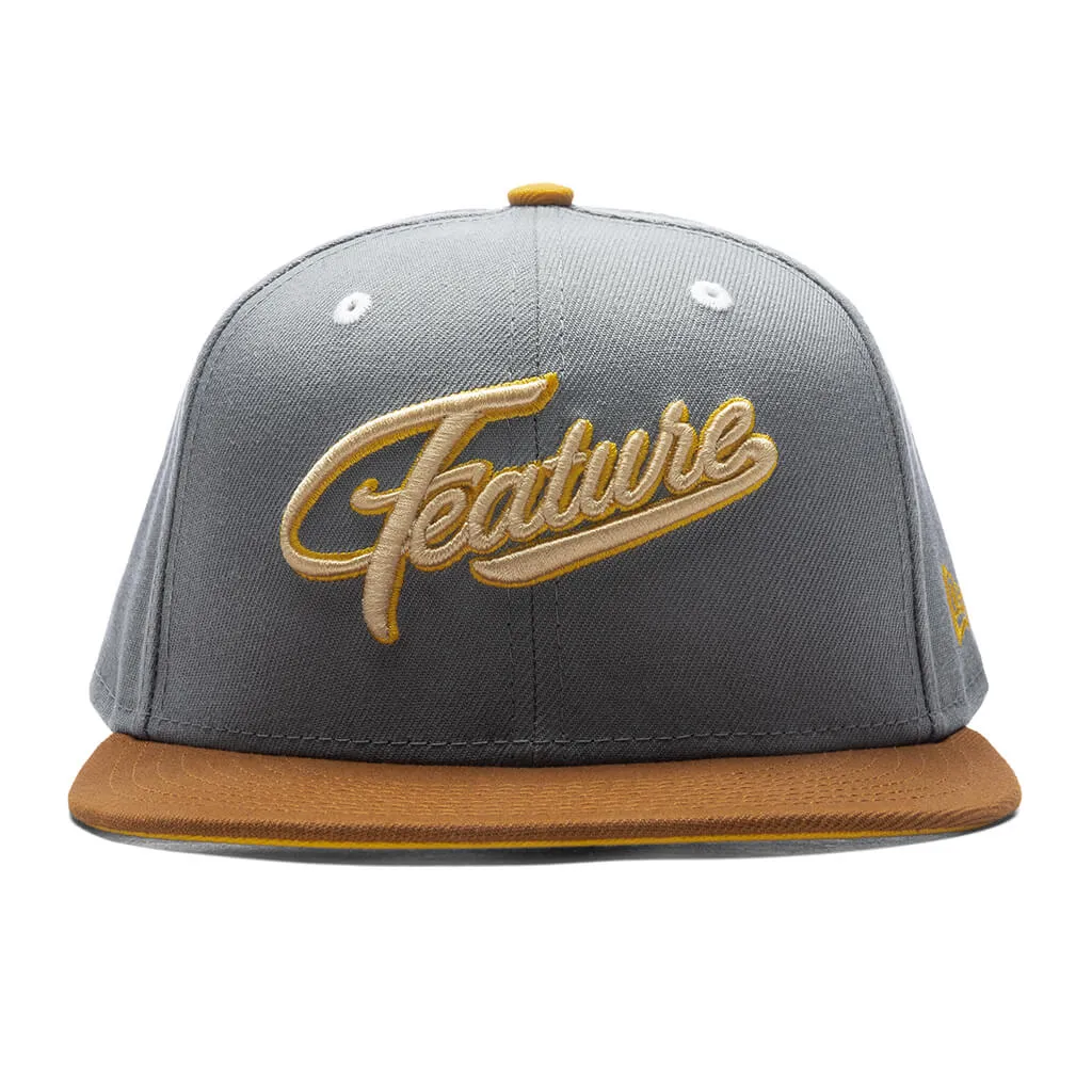 Feature x New Era Fossils Everywhere 59FIFTY Fitted - Gray/Brown