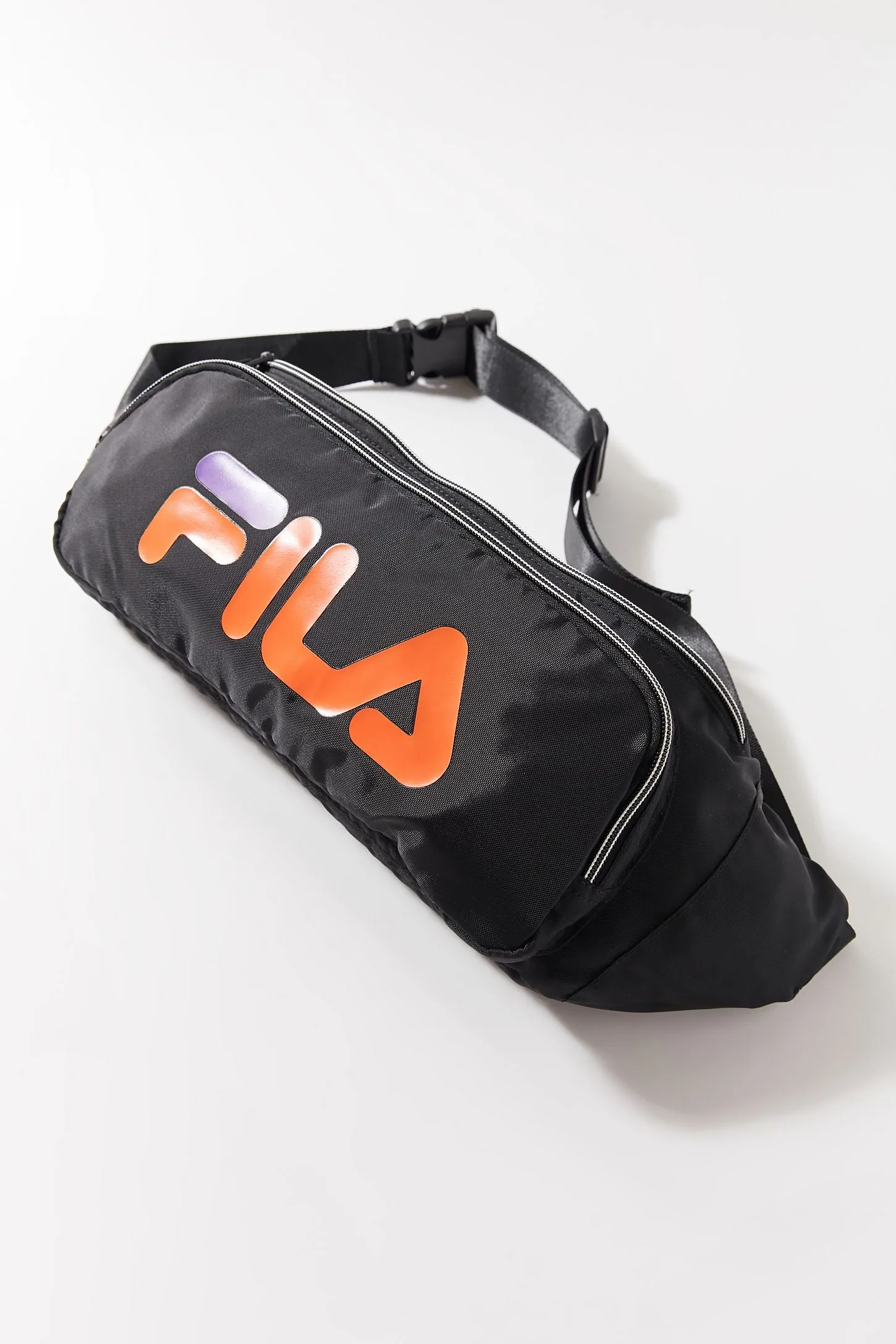 FILA Logo Big Black Sling Belt Waist Bag - Fanny pack