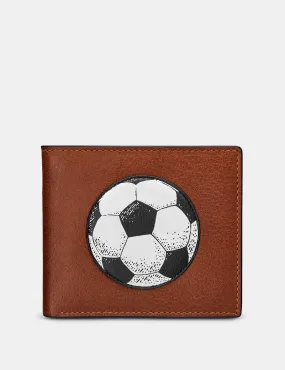 Football Brown Leather Wallet