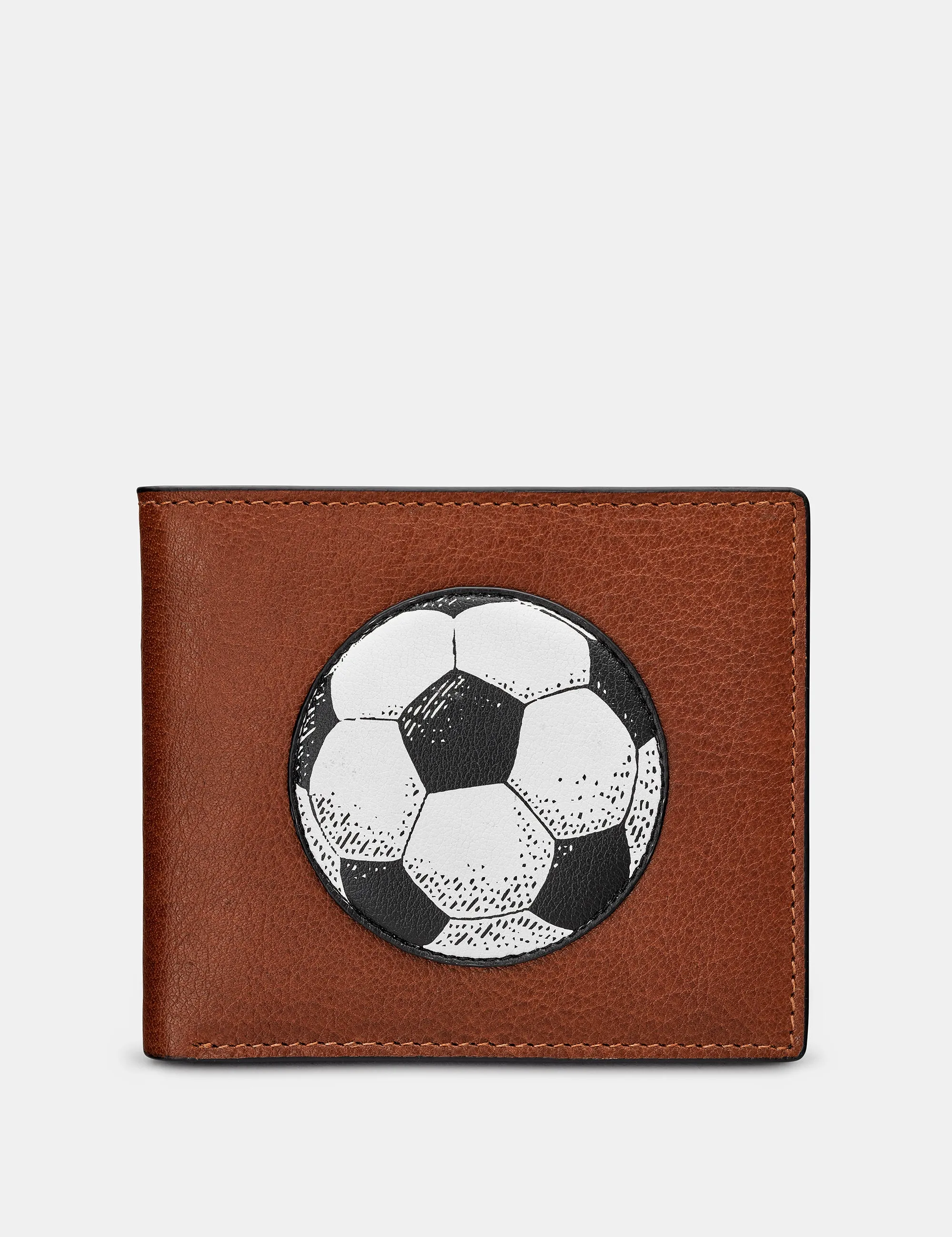 Football Brown Leather Wallet