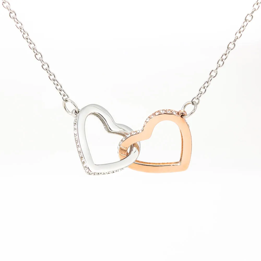 Gifts For Wife Interlocking Heart Necklace With Husband To Wife "Everything" Message Card