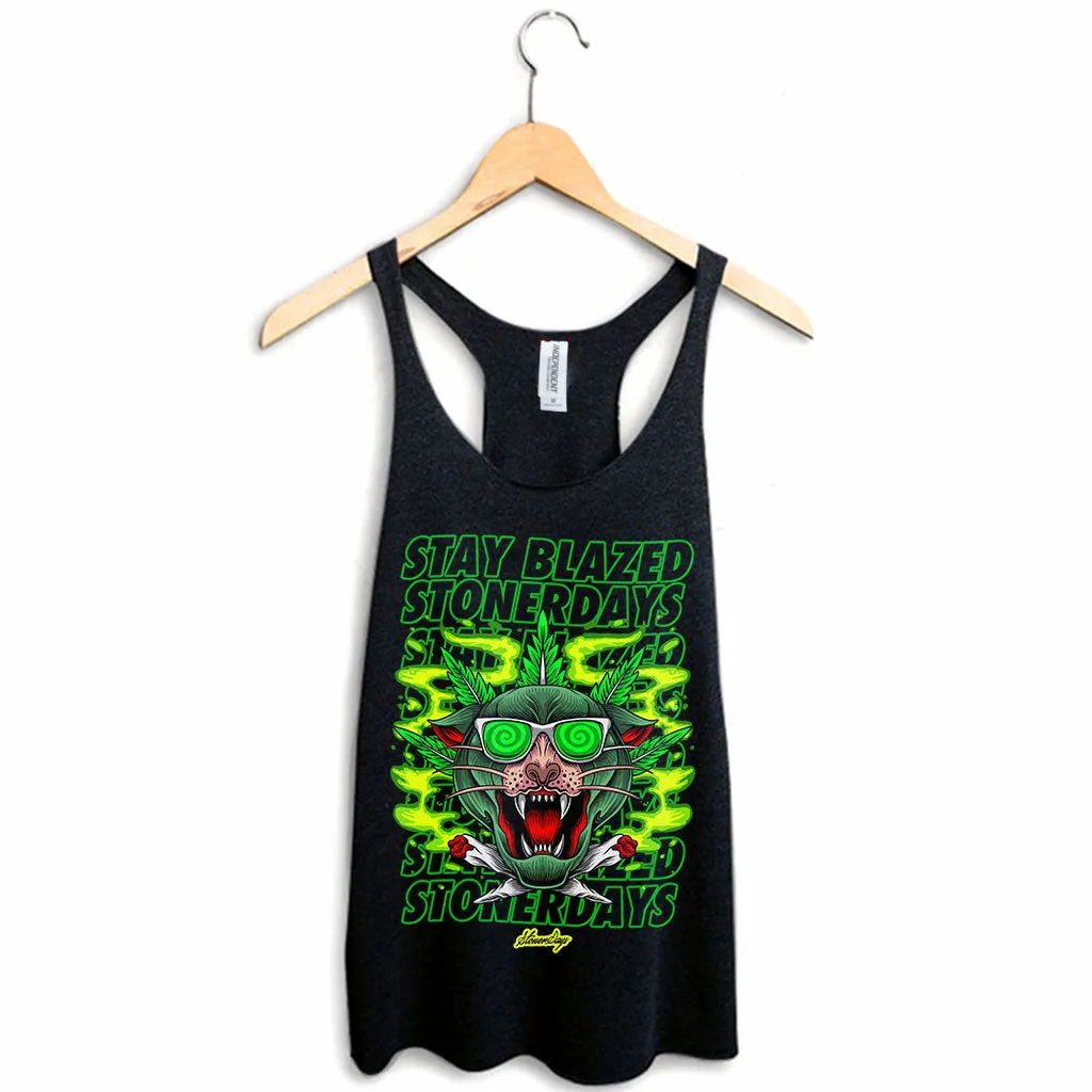 GREENZ PANTHER WOMENS RACERBACK