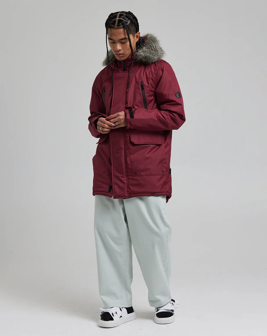 HECTO MEN'S ARTIC PARKA JACKET | BURGUNDY