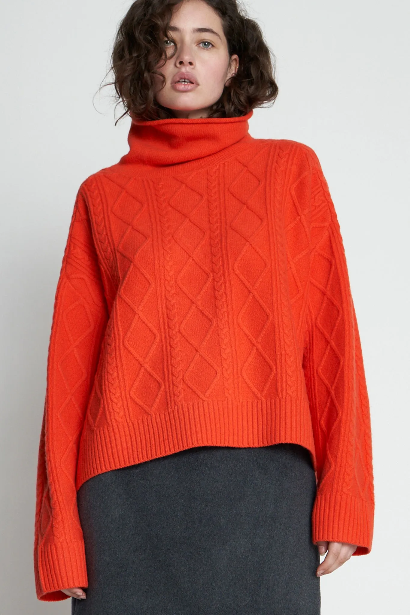 Hux Cable Sweater | Tango