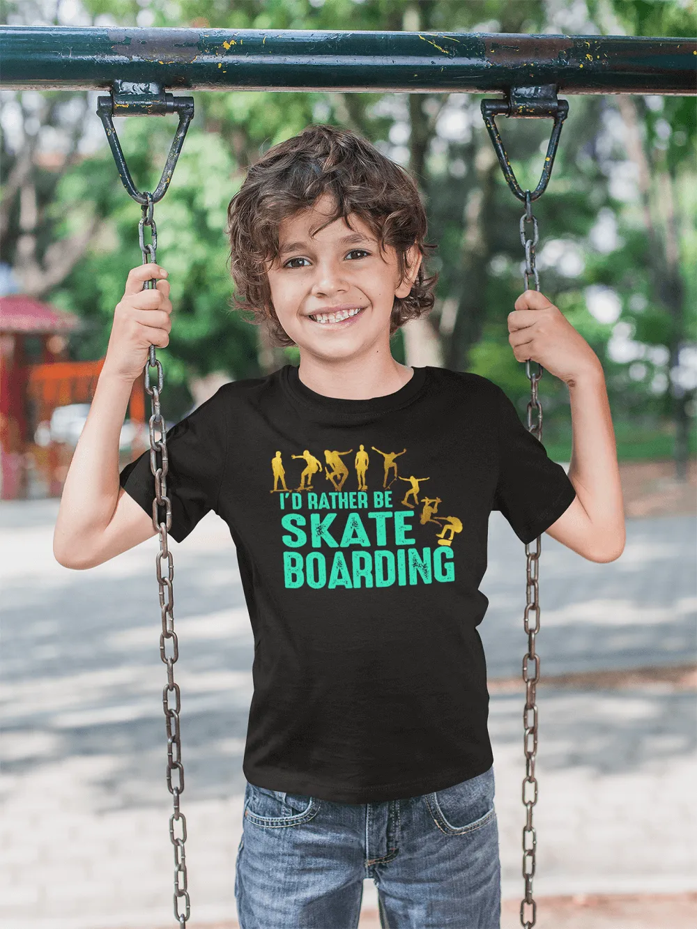 I'd rather be Skate Boarding, T shirt