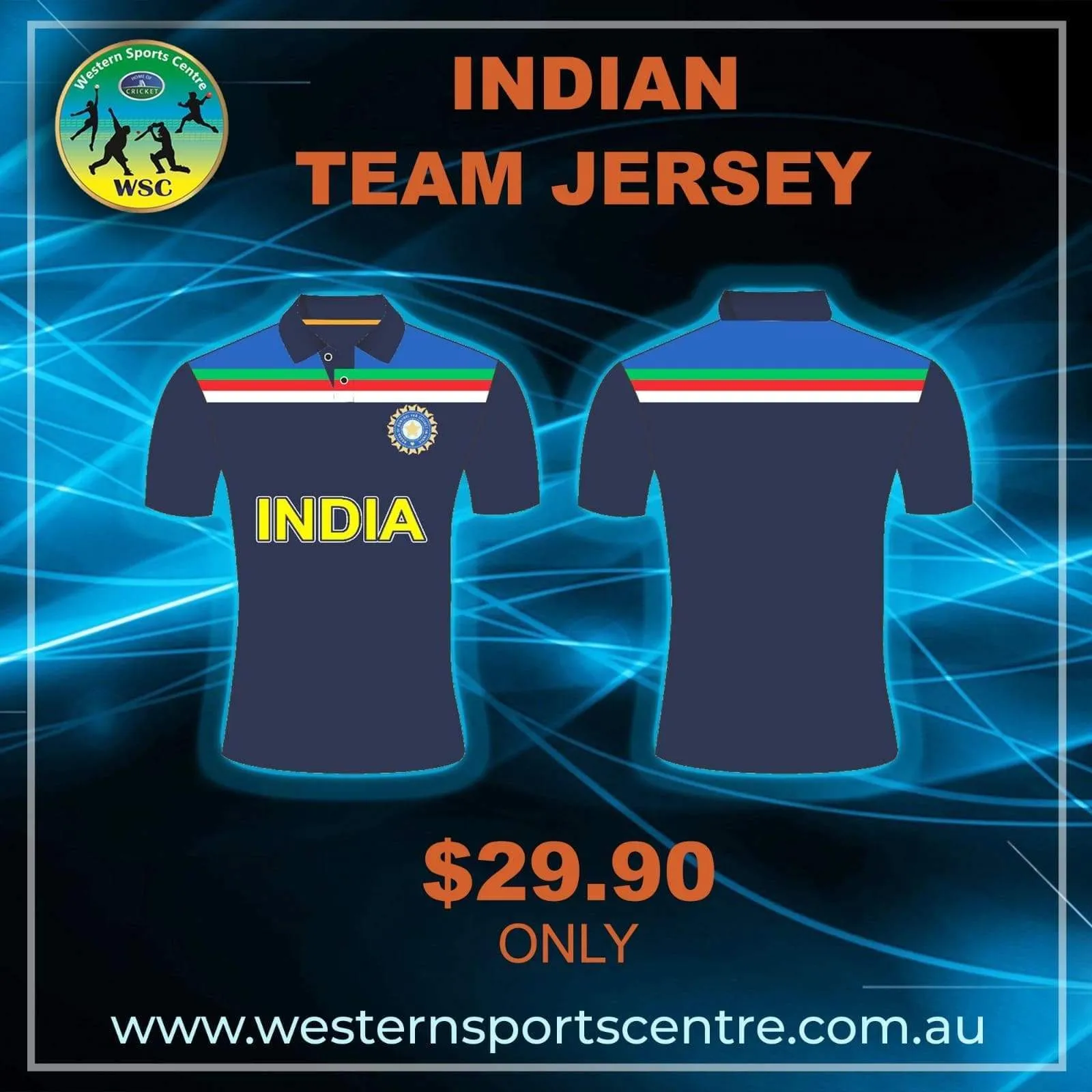 Indian Cricket Team Replica Shirt