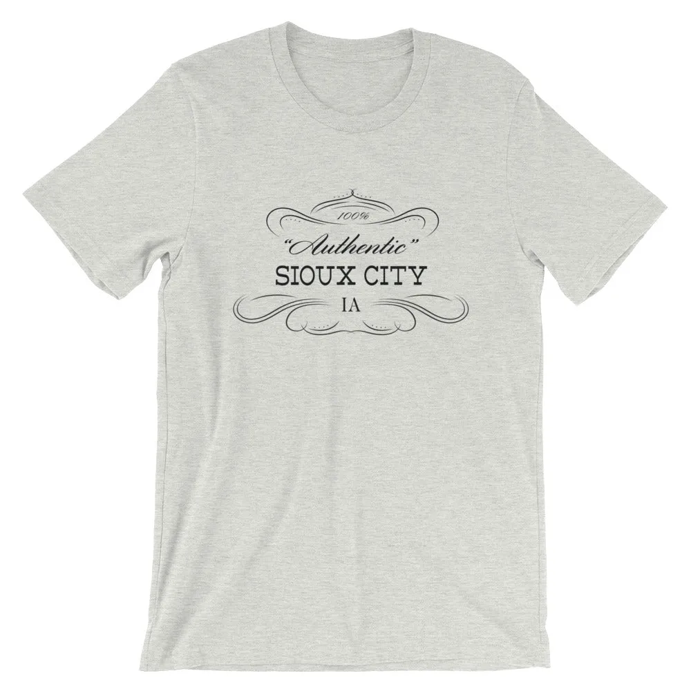 Iowa - Sioux City IA - Short-Sleeve Unisex T-Shirt - "Authentic"