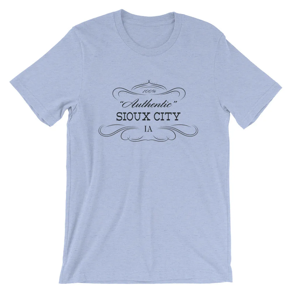 Iowa - Sioux City IA - Short-Sleeve Unisex T-Shirt - "Authentic"