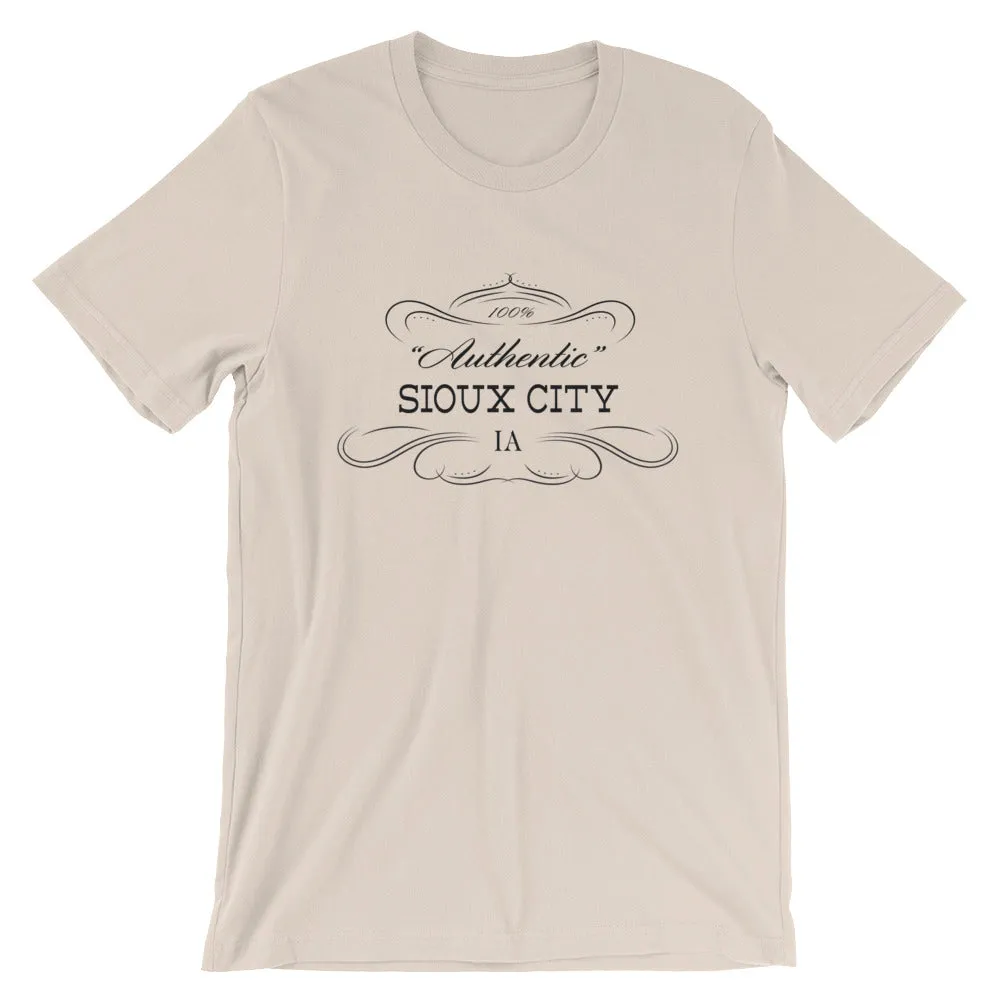 Iowa - Sioux City IA - Short-Sleeve Unisex T-Shirt - "Authentic"