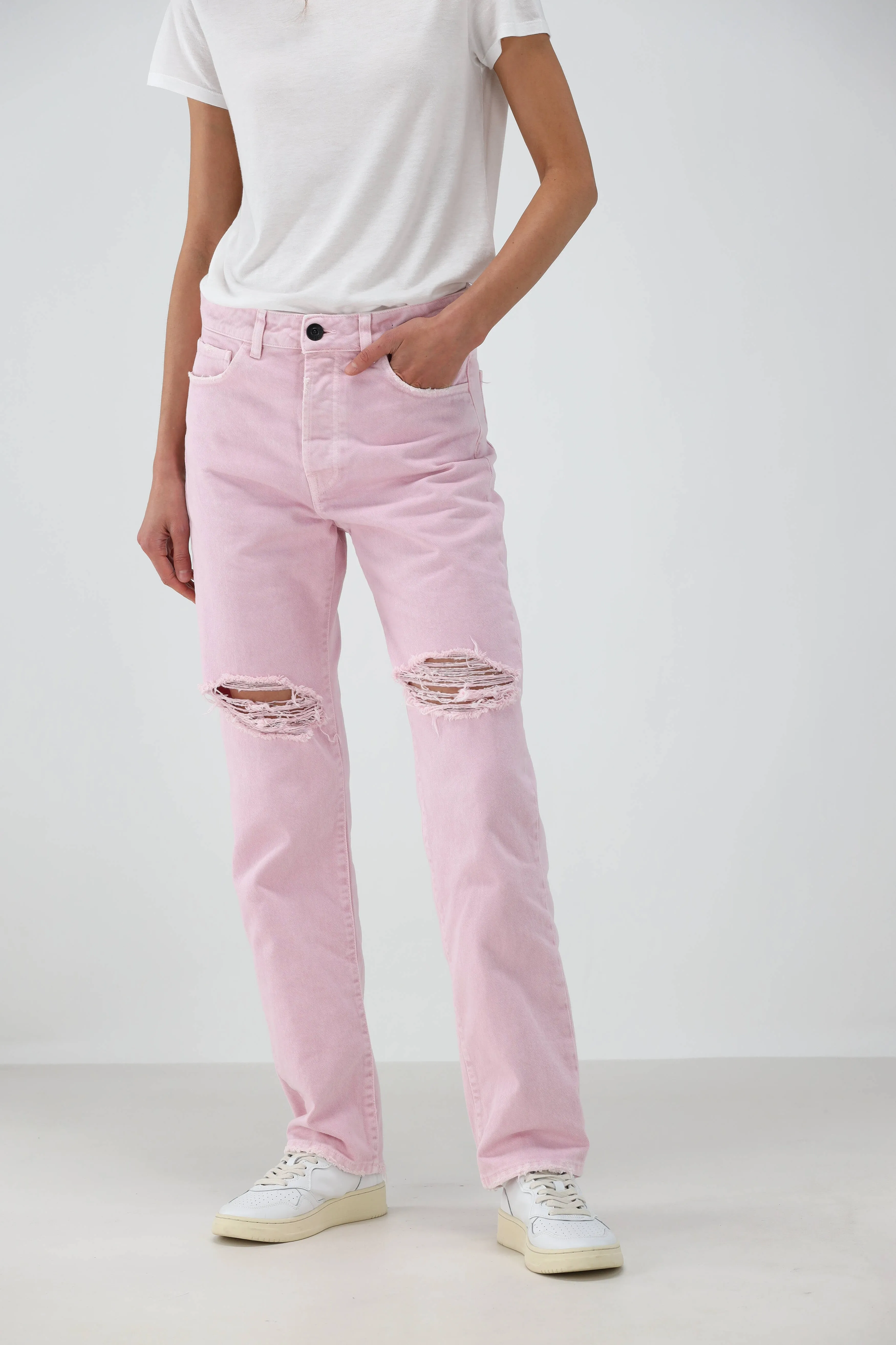 Jeans Sabina Destroyed in Mineral Rose