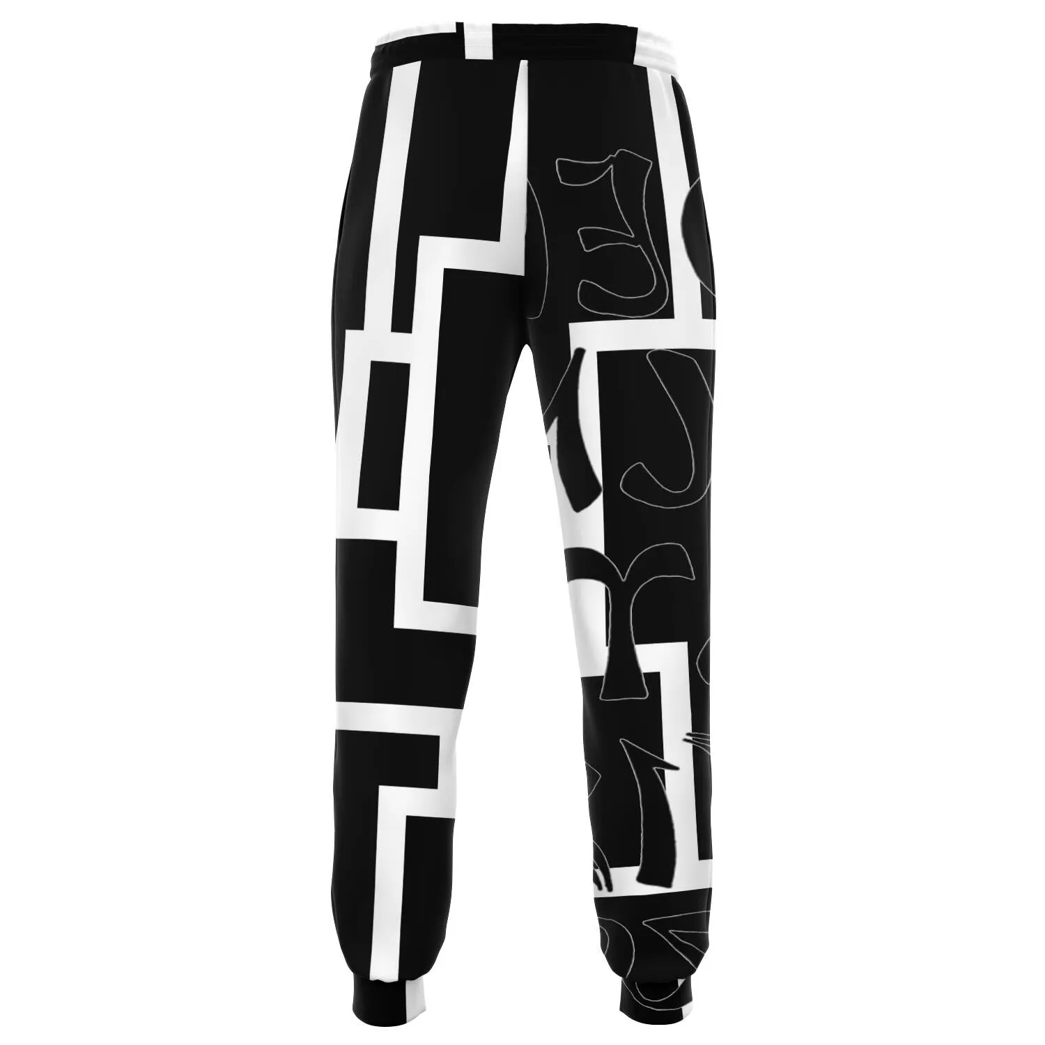 jogger black and white