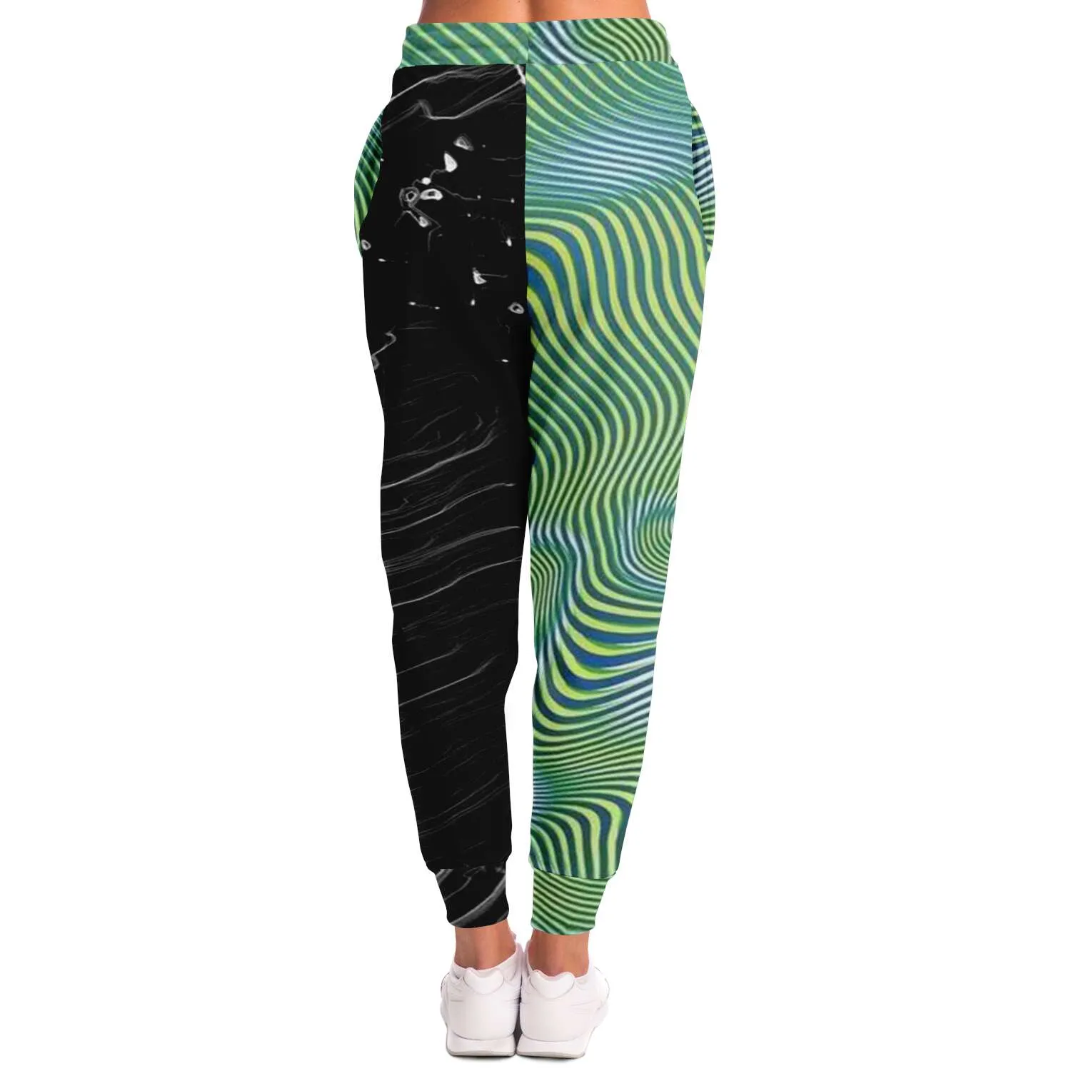 jogger green black