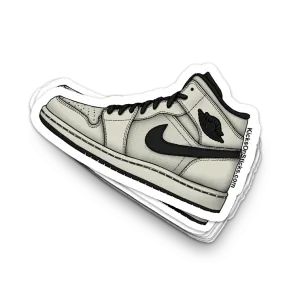 Jordan 1 Mid "Light Bone" Sneaker Sticker