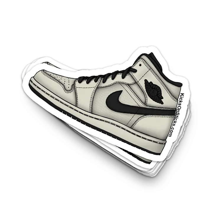 Jordan 1 Mid "Light Bone" Sneaker Sticker