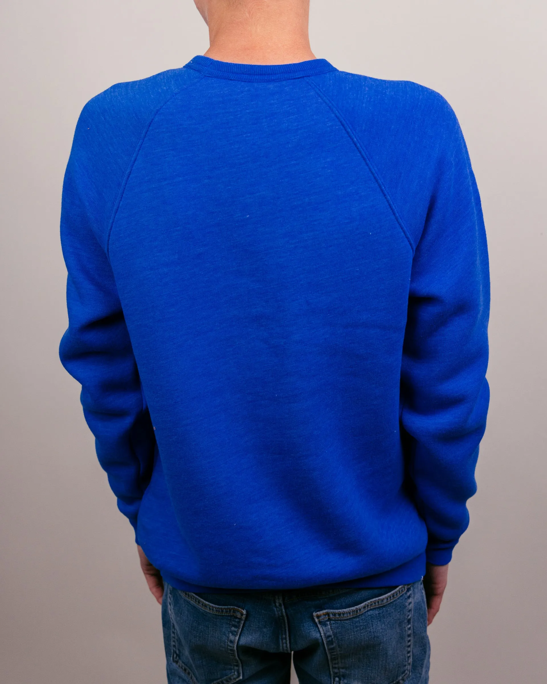 Kansas Jayhawks Mascot Blue Crewneck