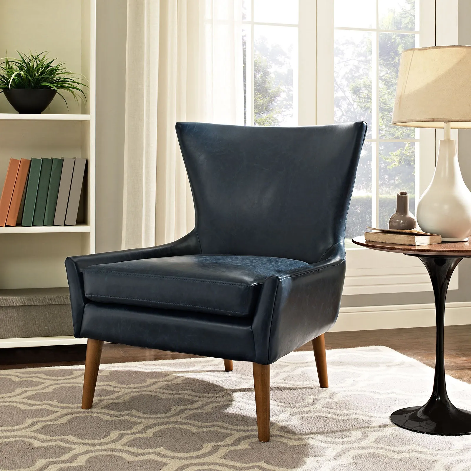 Keen Upholstered Vinyl Armchair