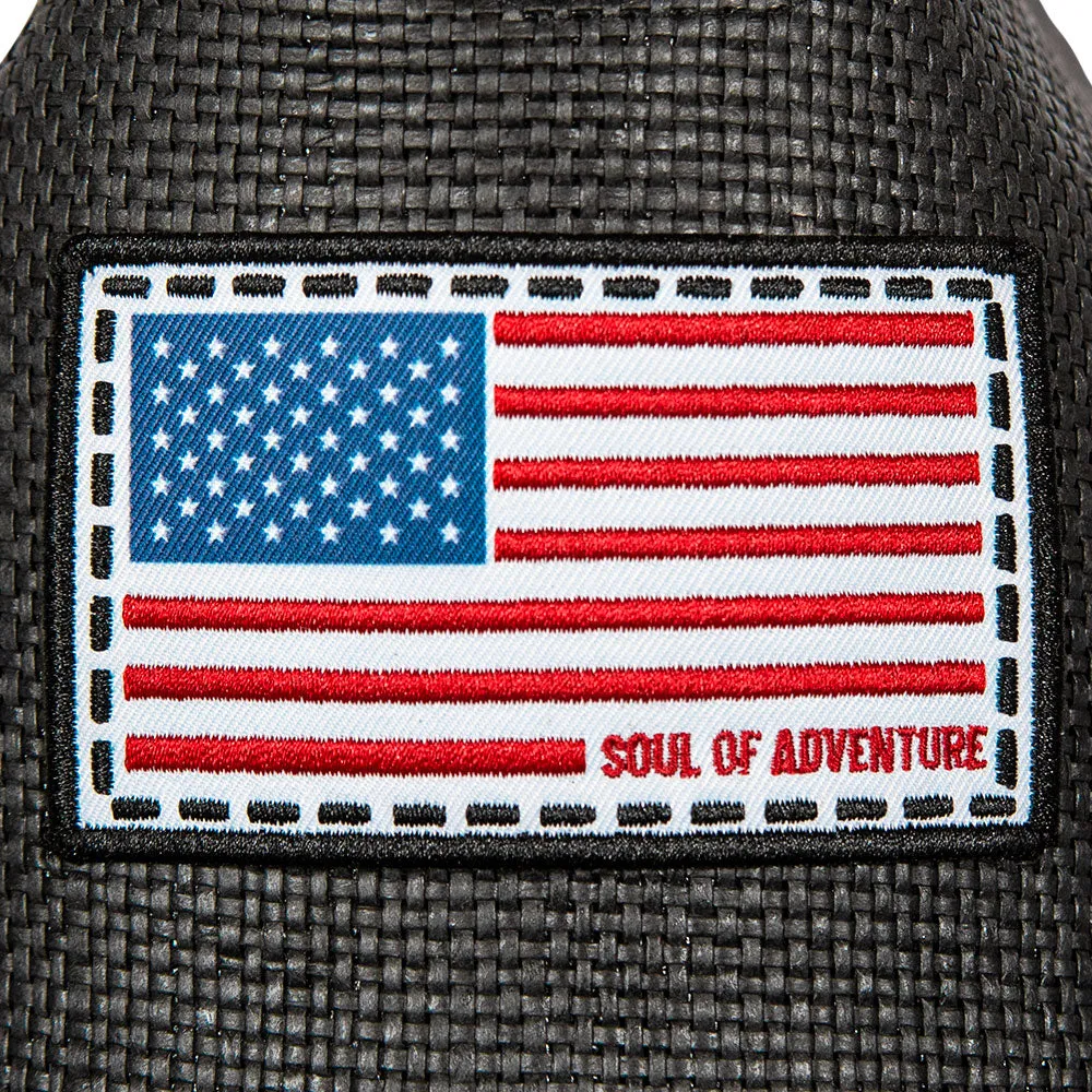 Keys Straw Hat | American Flag | Black