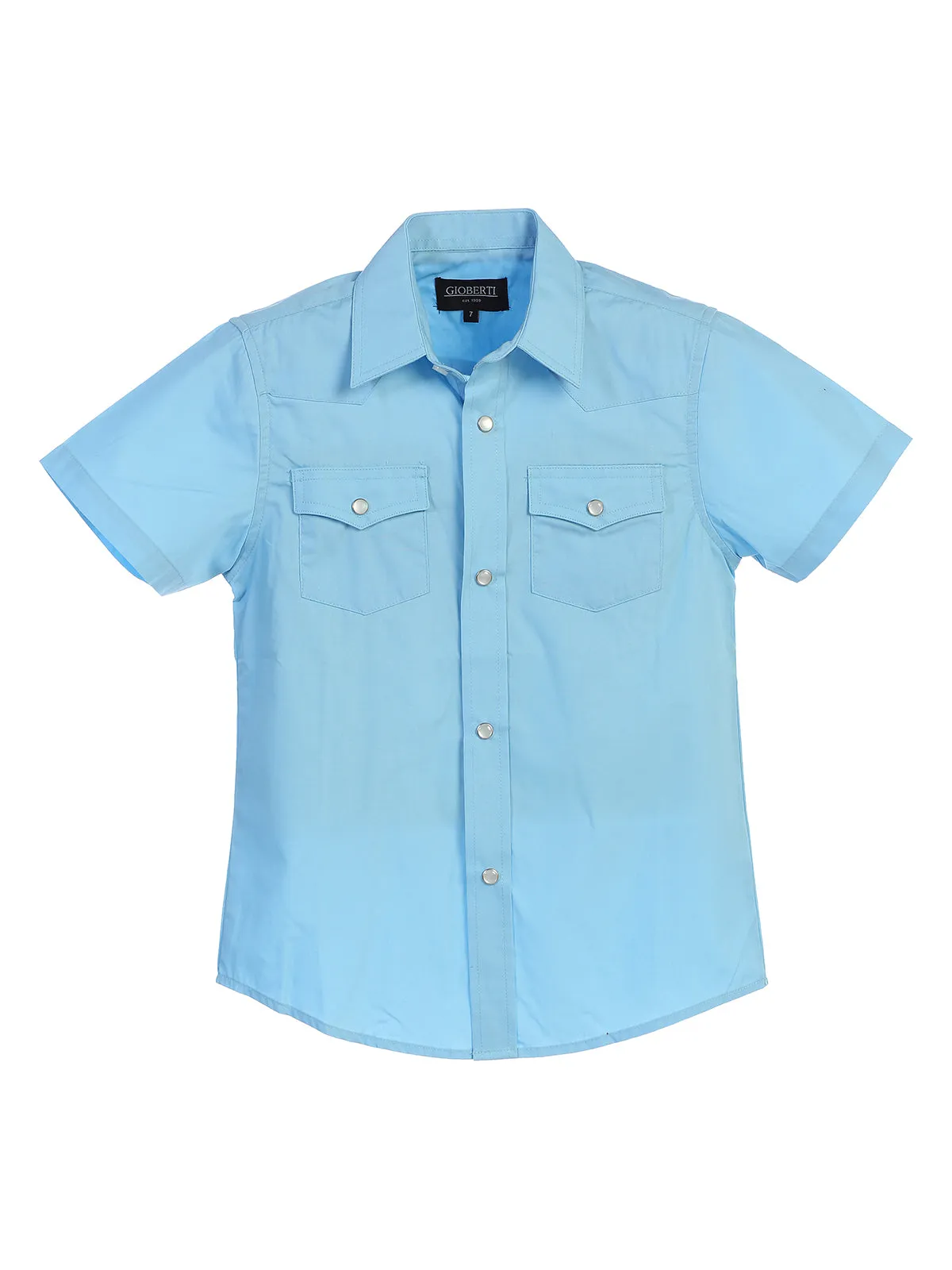 Kid's (4-7) Solid Western Shirt