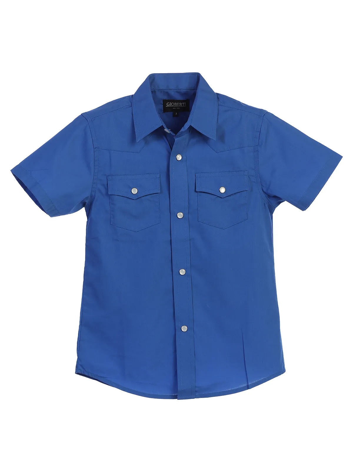 Kid's (4-7) Solid Western Shirt