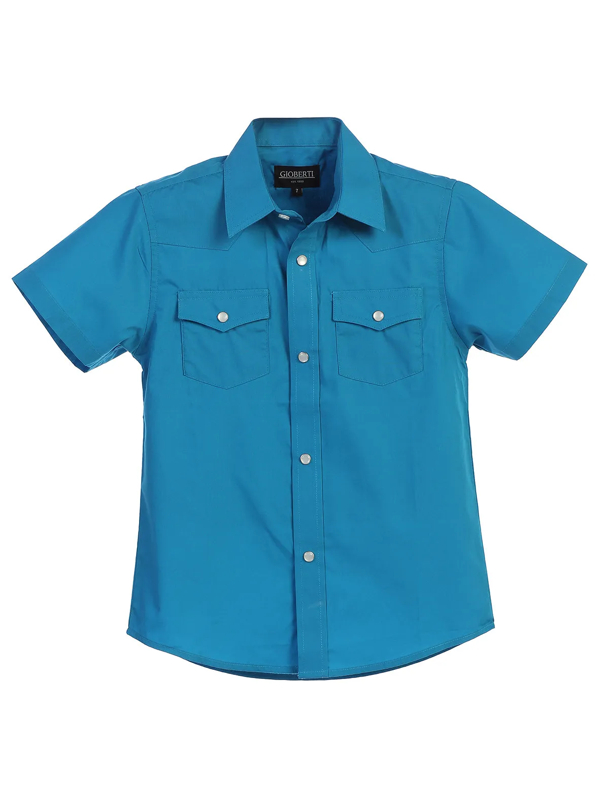 Kid's (4-7) Solid Western Shirt