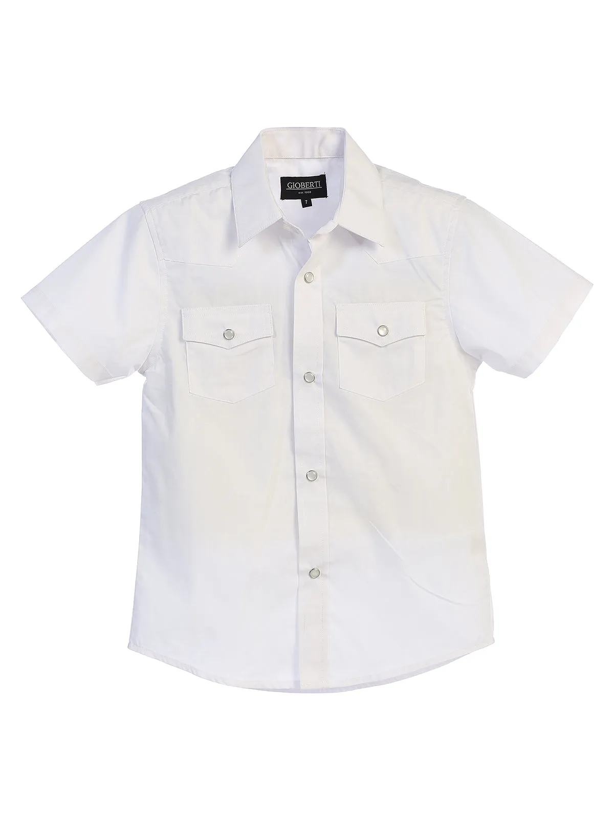 Kid's (4-7) Solid Western Shirt