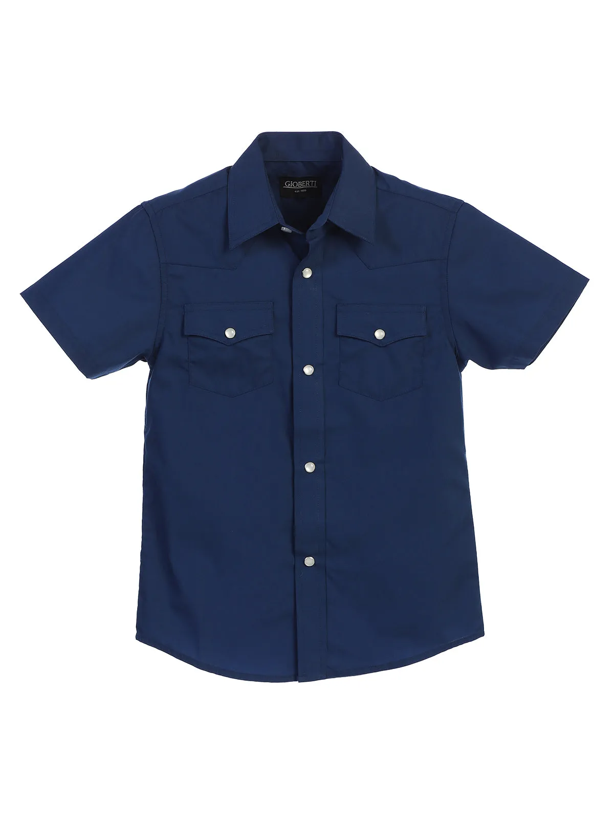 Kid's (4-7) Solid Western Shirt