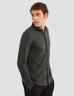 Long Sleeve Jersey Shirt | Anthracite