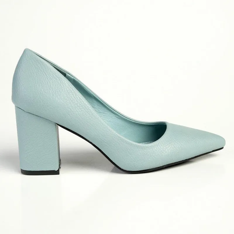 Madison Patricia Medium Block Heel Court - Blue/Grey